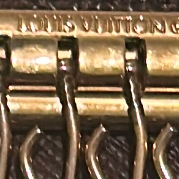 Louis Vuitton Taiga Key Holder Case Dark Brown Textured Leather Quiet Luxury - Picture 9 of 10